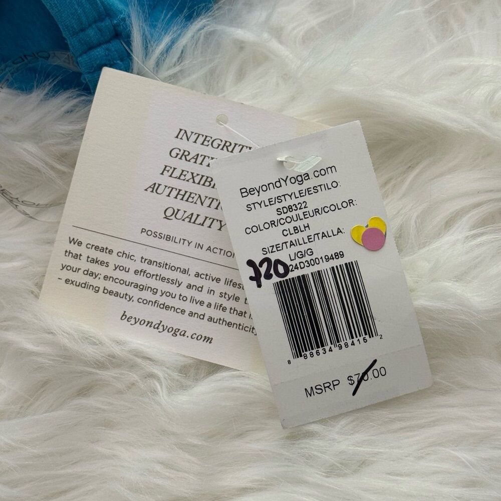 Beyond Yoga Spacedye One Up Bra Cali Blue Heather Size Large - Picture 8 of 10